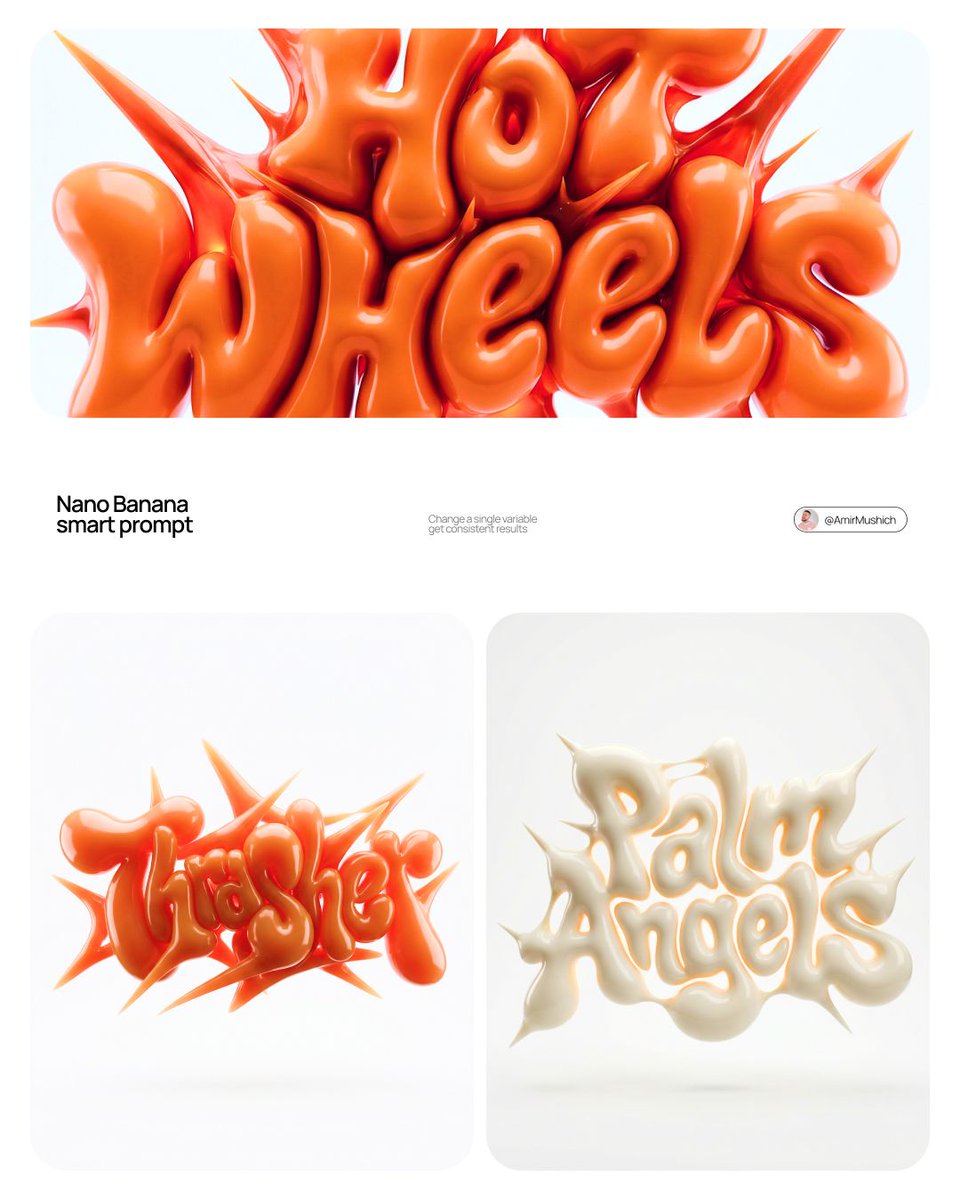 Act as a 3D Type Designer and CGI Artist working at the intersection of streetw...
